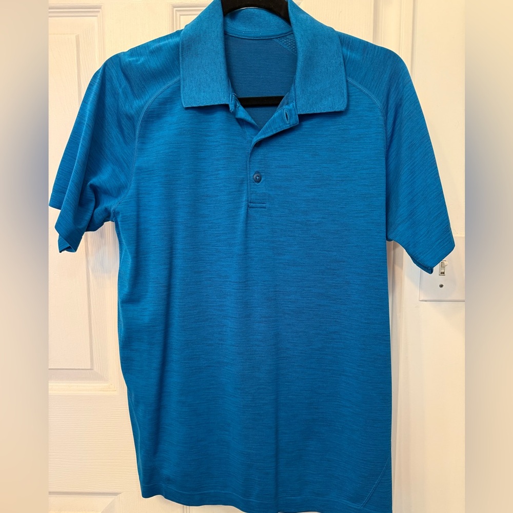 Lululemon Bright Blue Metal Vent Tech Polo - Men’s Medium